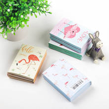 1pack/lot Cartoon Kawaii Mini Memo Flamingo Series Fold Sticky Notes Memo Pad Memo Message Writing Scratch Pad Paper Label 2024 - buy cheap