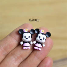 Figuras clásicas de minnie mouse, 24 unidades de pvc de 2,2 cm, bonitas figuras de minnie mouse microlandaft 2024 - compra barato