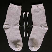 Electrical Stimulator Conductive Fiber TENS/EMS Electrode Bio Socks Electrode Wires/Cable for TENS/EMS Physical Therapy Machine 2024 - buy cheap