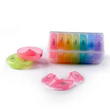 Pill Organizer Weekly 7 Day 3 Times A Day Cases Moisture-Proof for Pills Weekly Pill Organizer Pill Box 2024 - buy cheap