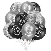 10 pçs vingadores pantera negra super herói látex balões 12 polegada festa de aniversário balões crianças aniversário do chuveiro do bebê decoração 2024 - compre barato