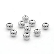 30pcs/Lot DIY Bead Stainless Steel 3/4/5/6/8mm Ball Charm Beads For DIY Making Necklace Bracelet Accessories 2024 - buy cheap