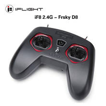 IFlight-mando a distancia IF8 de 8 canales, 2,4G, OpenTX Frsky D8 2s, transmisor de 550mAh, interfaz tipo c para Dron de carreras RC FPV 2024 - compra barato