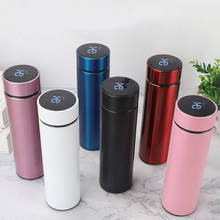 500ml Intelligent Temperature Display Vacuum Insulated Water Bottle,Stainless Steel Coffee Mugs, Travel Mug BPA-free 2024 - buy cheap