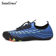SusuGrace Outdoor New Aqua Shoes For Men Breathable Anti-skid Male Sport Shoes Quick-Drying Wading Footwear Lightweight Lace-up 2024 - buy cheap