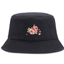 Панама с забавным цветочным принтом для мужчин и женщин, уличная шапка рыбака, Пляжная Повседневная складная шляпа от солнца 2024 - купить недорого
