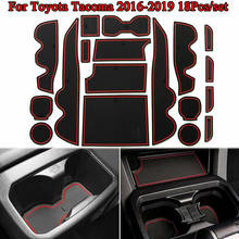 18x Car Cup Door Center Console Liner Mat Trim Accessory For Toyota Tacoma 2016-2019 2024 - buy cheap