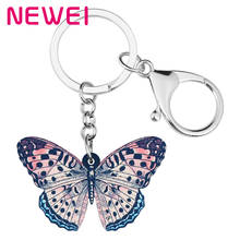 ARWA, llavero de animales de mariposa con pincel de acrílico, joyería para mujeres y hombres, accesorio de moda para coche 2024 - compra barato