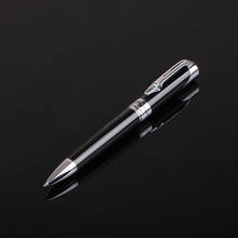 Caneta esferográfica de alta qualidade 1.0mm, caneta esferográfica giratória de metal, material de escritório e escolar, tinta preta 2024 - compre barato