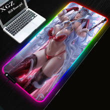 XGZ Nier Automata Mouse Pad RGB LED Gaming Padmouse Gamer Large Mause Lockedge Pads USB for Computer Keyboard Mice PC Desk Mat 2024 - buy cheap