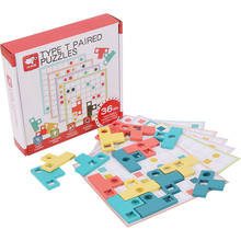 Juguete educativo Tangram para niños, puzle de madera para puzle, juego de aprendizaje lógico, regalo para niños 2024 - compra barato