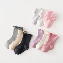 3pairs Cotton Socks Goods For Newborns Children's Accessories Baby Cheap Goods Things For Girls New Year Warm Socks 2024 - buy cheap