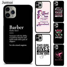 Чехол Juntsai Hairstylist Salon Quotes для iphone XR X XS 11 Pro Max 6 6s 8 7 Plus 5S SE чехол ТПУ резиновый чехол для телефона 2024 - купить недорого