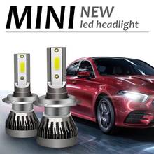 Kit de faros LED H7 para coche, 90W, 26000lm, blanco, alta potencia, 6000K, Instalación rápida, 1/2 unidades 2024 - compra barato