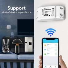 Wi-fi inteligente interruptor de luz universal disjuntor temporizador app controle remoto sem fio funciona com alexa google casa inteligente