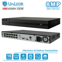 UniLook 4K Output HIK OEM Series 16CH POE NVR Network Video Recorder ONVIF Compliant Support Up To 12TB HDD NVR216MH-P16 2024 - buy cheap