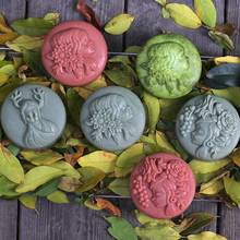 Mori-molde de silicone feminino para sabão, forma redonda com molde para sabonete artesanal 2024 - compre barato