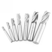 7Pcs/lot 4 Flutes Milling Cutters Roughing Chipbreaker Milling Cutter 6-20mm HSS End Mill Router Bit for Milling Lathe Machine 2024 - buy cheap