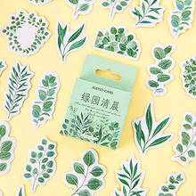 45Pcs Cute Plant Stickers Kawaii Stationery Stickers Green Sticker For Kids DIY Decor Scrapbooking Diary Albums Supplies 2024 - buy cheap