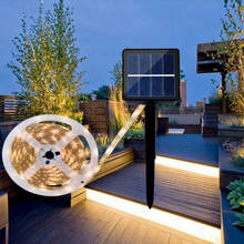 Tira de luces LED Solar para exteriores, tira Flexible de luces de 5M, 2 modos de encendido/apagado, tiras de luz impermeables, decoración de jardín, lámparas de césped 2024 - compra barato