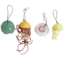 Chaveiro estresse fofo em forma de medusa, brinquedo engraçado com bolas antiespião para crianças, novidade, presentes de aperto, brinquedos para meninos e meninas 2024 - compre barato