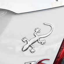 Emblema cromado em forma de gecko para bmw, adesivo 3d cromado para todas as séries 1, 2, 3, 4, 5, 6, 7, x, e, f-series e46, e90, x1, x3, x4, x5, x6, f07, f09, f10, f30 2024 - compre barato