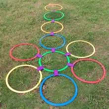 Kids Outdoor Training Jumping Rings Funny Physical Training Sport Toy Lattice Jump Ring Set Game Children Fitness Leapfrog Toys 2024 - buy cheap
