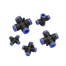 40 Pcs 4mm 6mm 8mm 10mm 12mm Outer Diameter Pipe Cross Quick Access Connectors Pneumatic Air pipe Joint Garden Irrigation Tools 2024 - buy cheap