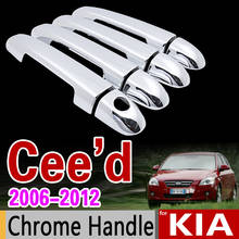 for KIA Ceed 2006 - 2012 ED Chrome Handle Cover Trim Set Cee d Cee'd 2007 2008 2009 2010 2011 Accessories Stickers Car Styling 2024 - buy cheap