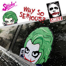 Joker adesivo de animais para carros, adesivo autocolante palhaço para “c” e ipad para decoração de janelas de automóveis, estilo de desenhos animados 2024 - compre barato