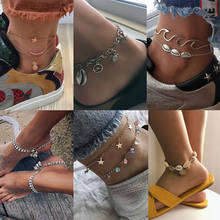 Boho Shell Starfish Pendant Anklets for Women Fashion New Stone Beads Shell Bracelets On Leg Ocean Beach Jewelry Drop Shipping 2024 - buy cheap