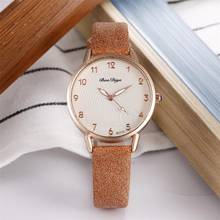 Качественные простые женские часы розовое золото Роскошные Дамские Кварцевые наручные часы 2020 брендовые модные повседневные женские часы с циферблатом 2022 - купить недорого