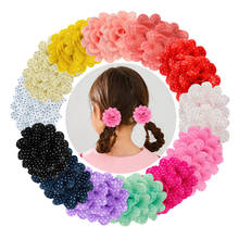 13 Pairs Chiffon Flowers With Clip For Baby Girls Dots Printed Hairpins Handmade Barrette Headwear Hair Accessories 2024 - buy cheap