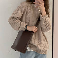Loose Twist Lazy Sweater Women's Sweaters Japanese Kawaii Ulzzang Vintage Female Korean Harajuku Cute Clothing For Women 2024 - buy cheap