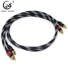 HI-end HiFi High Quality YIVO XSSH Audio Video DIY Hifi RCA Cable 4N OFC 2RCA Male to Male Audio Cables 2024 - buy cheap