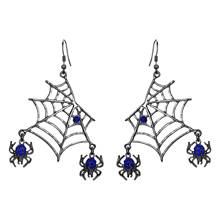 Tuliper Halloween Spider Earrings For Women Femme Animal Crystal Hook Dangle Party Jewelry Gift Gold Blue 2024 - buy cheap