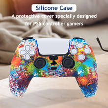 Защитный чехол для геймпада PS5, нескользящий Силиконовый чехол с защитой от царапин и рукояткой для контроллера DualSense 2024 - купить недорого