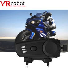 VR robot-Intercomunicador Bluetooth para motocicleta, impermeable, inalámbrico, manos libres, casco, interfono para 2 conductores 2024 - compra barato