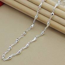 High Quality 925 Sterling Silver Full Water Drop Chain Necklace for Women Fashion Jewelry 2024 - buy cheap