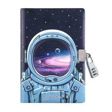 Diary A5 Notebook with Lock Cute Office Journal Notepad Universe Agenda Planner Organizer Travelers Note Book Daily Sketchbook 2024 - buy cheap