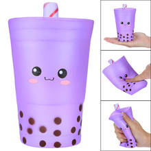 16cm enorme brinquedos mole bonito roxo leite copos creme scented squishies lento crescente charme crianças presente adulto trabalho alívio do estresse brinquedos 2024 - compre barato