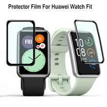 Película 3d para relógio huawei, película protetora de tela curvada para honor watch es 2024 - compre barato