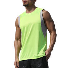 Summer New Quick Dry Men 's Sports Vest Fitness Basketball Training Loose Running Workout Exercise Shirts Tops Patchwork Vest 2024 - buy cheap