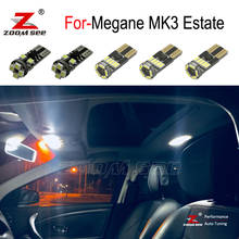 Lámpara de placa LED + bombilla LED para puerta, luz de lectura Interior, mapa, para Renault Megane III 3 MK3 Estate Grandtour 2009 a 2015, 15 Uds. 2024 - compra barato