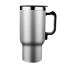 Car Vehicle Heating 304 Stainless Steel Water Cup Kettle Coffee Heated Mug Thermos Thermal Mug Circles Thermos Hydro Flask 2024 - buy cheap