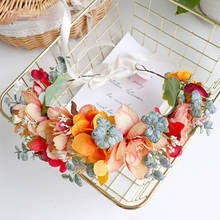 flower girl Garland Mori Style Aquatic Plants beach bridal headwear wedding headpiece hair accessories 2024 - buy cheap