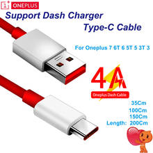 Oneplus-Cable USB 3,1 tipo C para tablero de teléfono, Cable de datos Original para Oneplus 7, 6T, 6, 5T, 5, 3T, 3 2024 - compra barato