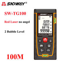 SNDWAY-Medidor láser de 40M-120M, telémetro láser Trena, medidor de rango de nivel de burbuja, herramienta de medida, probador de cinta 2024 - compra barato