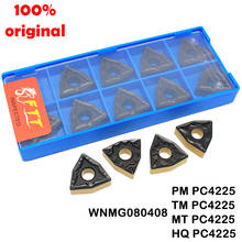 WNMG080408 TM PC4225-Herramientas de torneado, torno de corte de carburo externo de alta calidad, cortador CNC, WNMG 080408 MT, 10 Uds. 2024 - compra barato