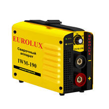 Аппарат сварочный инверторный Eurolux IWM190 (Сварочный ток 10-190 А, продолжительность включения 70%190A, напряжение дуги 27.6 В, диапазон рабочего напряжения 160-260 В) 2024 - купить недорого